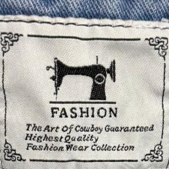 WARM HEAVY FASHION BLUE JEAN DENIM JACKET WITH SHERPA & FURRY FUZZY TYPE LINING - Picture 4 of 16